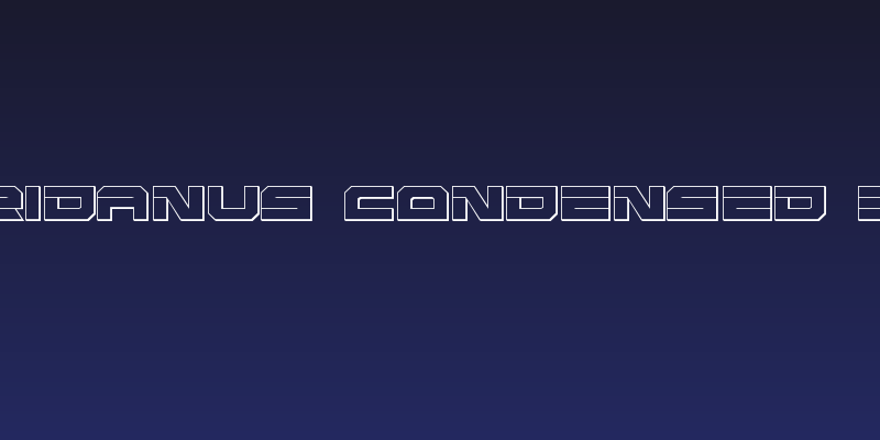 Eridanus Condensed 3D Social Header