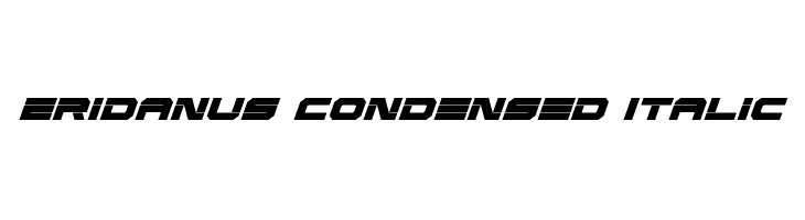 Eridanus Condensed Italic  font caratteri gratis