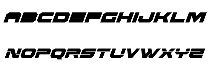 Eridanus Condensed Italic Font LOWERCASE