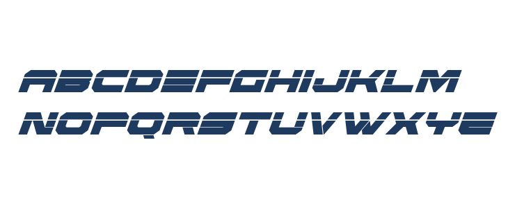 Eridanus Condensed Laser Italic Lowercase