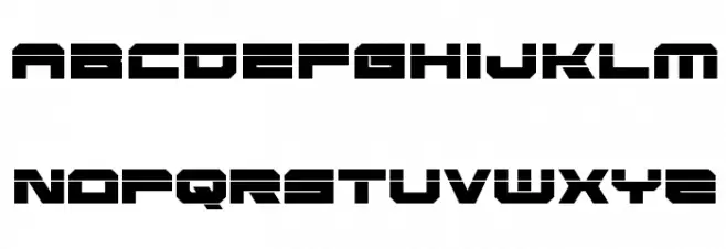 Eridanus Condensed Laser Schriftart Groß