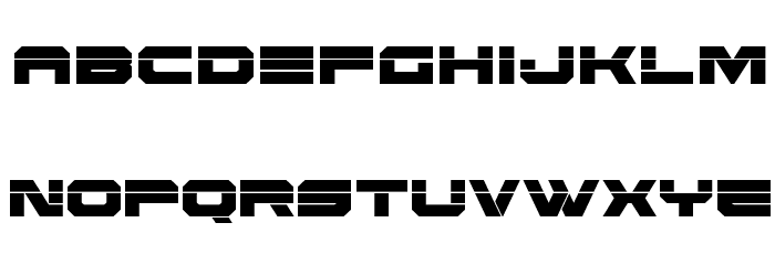 Eridanus Condensed Laser Font LOWERCASE