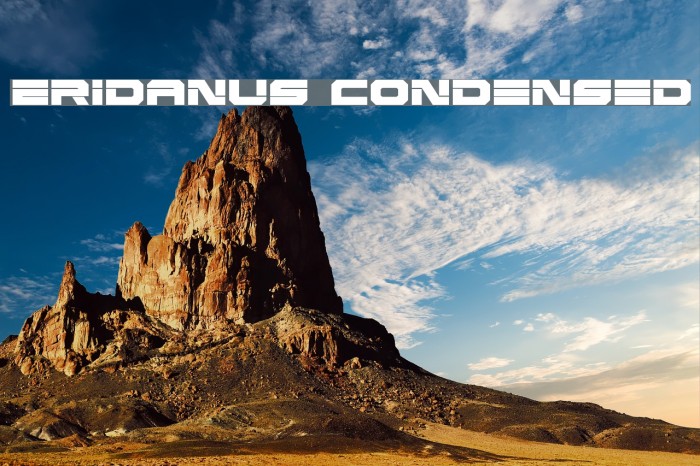 Eridanus Condensed Font examples