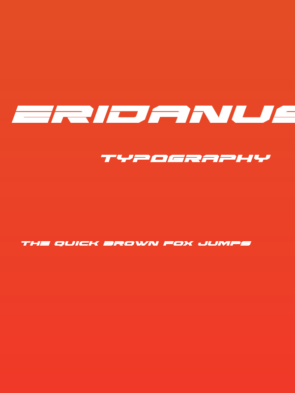 Eridanus Expanded Italic Poster