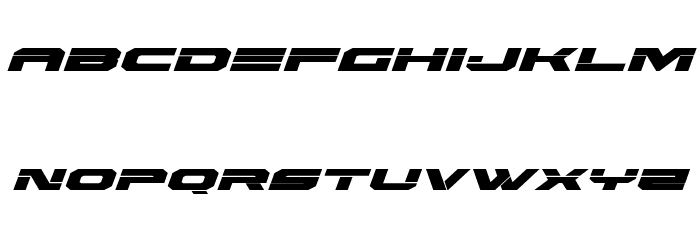 Eridanus Expanded Italic Font LOWERCASE