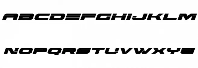 Eridanus Expanded Italic Schriftart Kleinbuchstaben