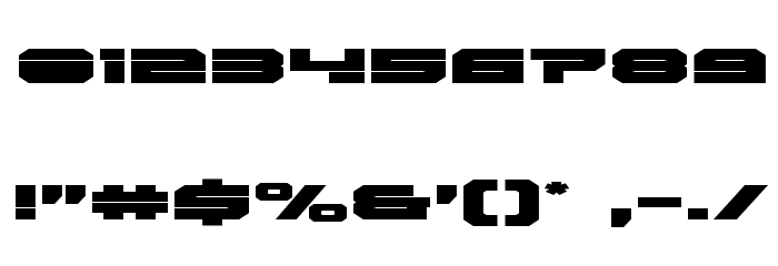 Eridanus Expanded Font OTHER CHARS