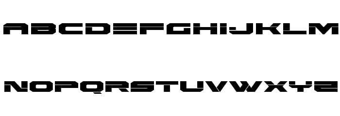 Eridanus Expanded Font LOWERCASE