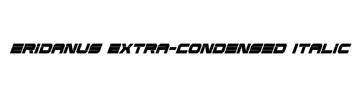 Eridanus Extra-Condensed Italic  免费字体下载