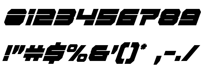 Eridanus Extra-Condensed Italic Font OTHER CHARS