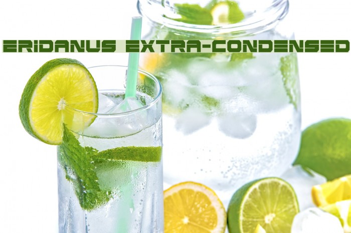 Eridanus Extra-Condensed Font examples