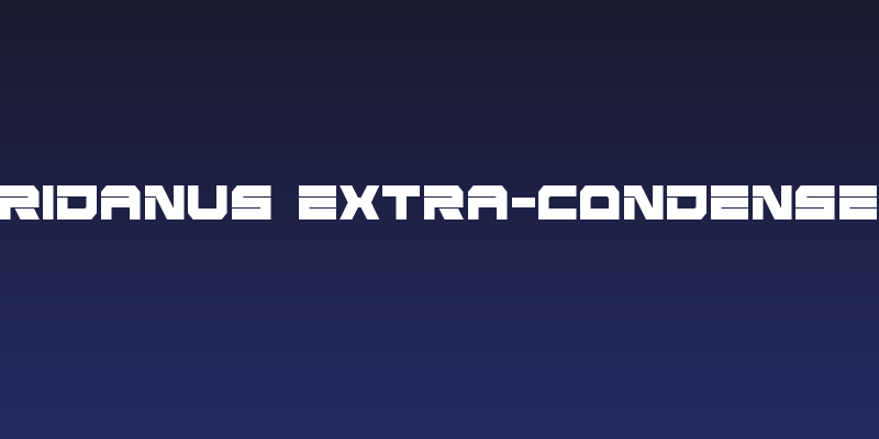 Eridanus Extra-Condensed Social Header