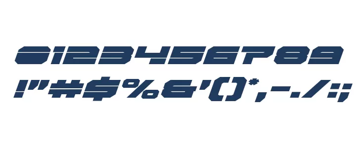 Eridanus Italic Font OTHER CHARS