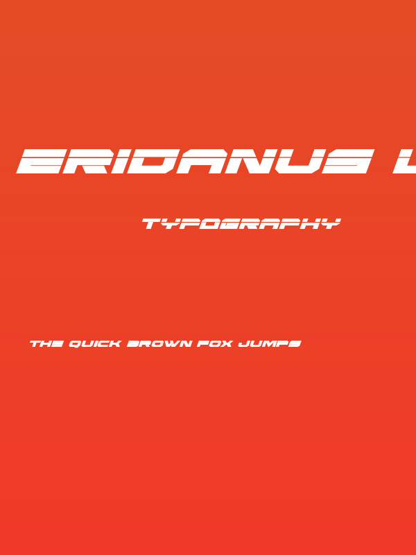 Eridanus Laser Italic Poster