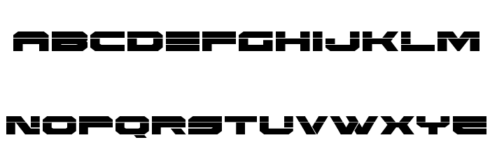 Eridanus Laser Font LOWERCASE