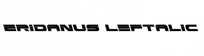 Eridanus Leftalic  Frei Schriftart Herunterladen
