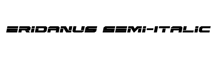 Eridanus Semi-Italic  font caratteri gratis