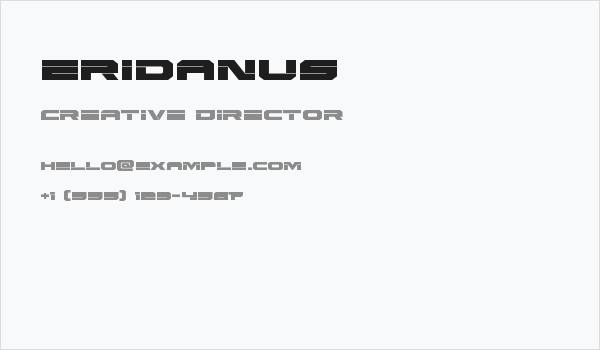 Eridanus Business Card