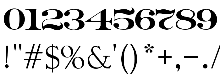 Erie Roman Font OTHER CHARS