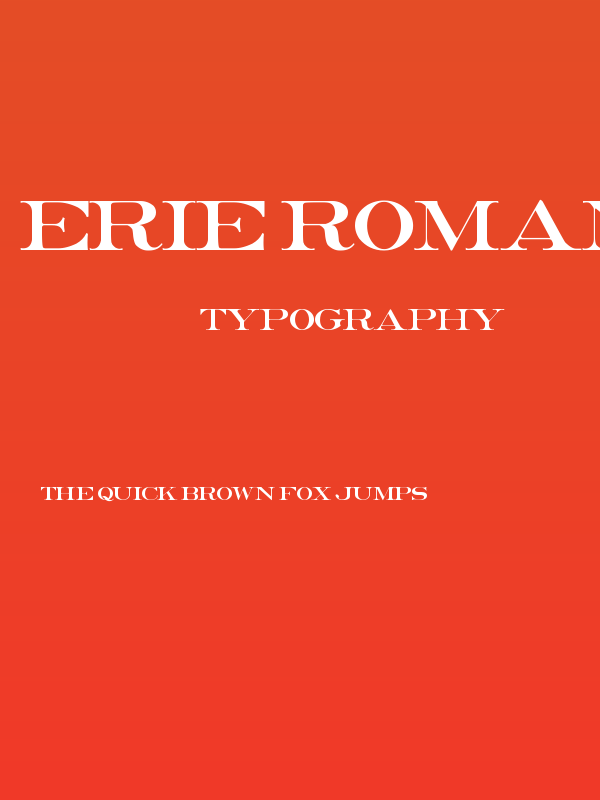 Erie Roman Poster