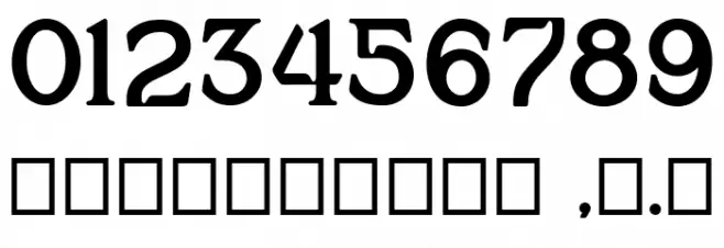 Eriega Font OTHER CHARS