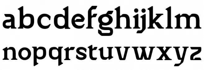 Eriega 字体 小写