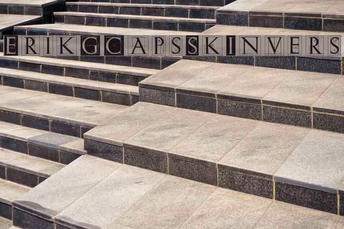 ErikGCapsSkInvers Font examples