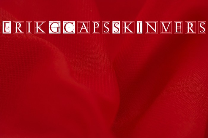ErikGCapsSkInvers Font examples