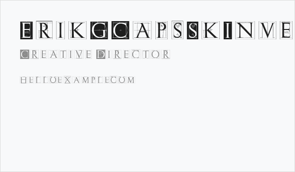 ErikGCapsSkInvers Business Card