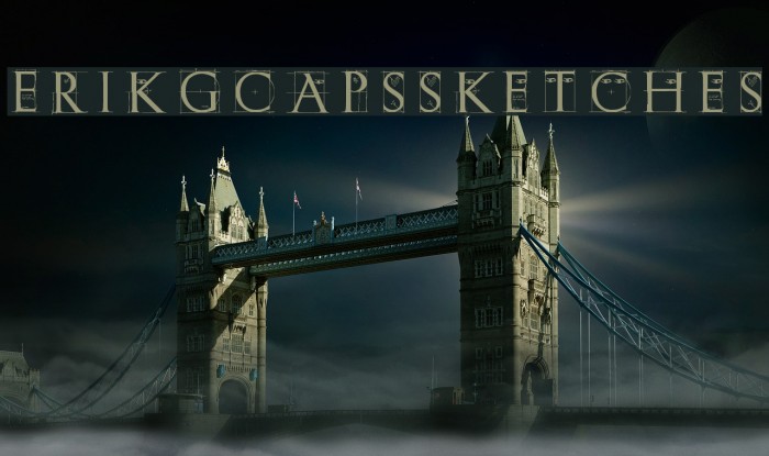 ErikGCapsSketches Font examples
