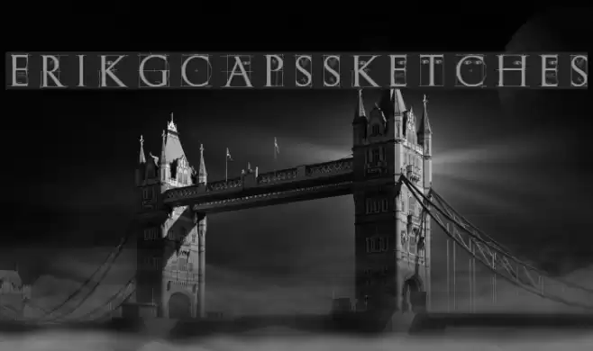 ErikGCapsSketches Font examples