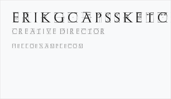 ErikGCapsSketches Business Card