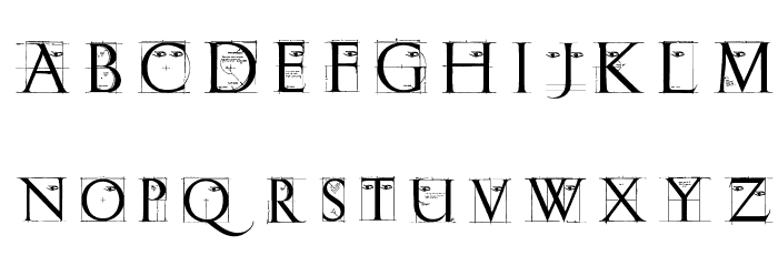 ErikGCapsSketches Font LOWERCASE