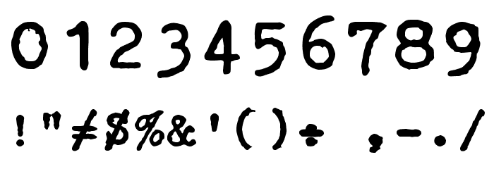 Erika Ormig Regular Font OTHER CHARS