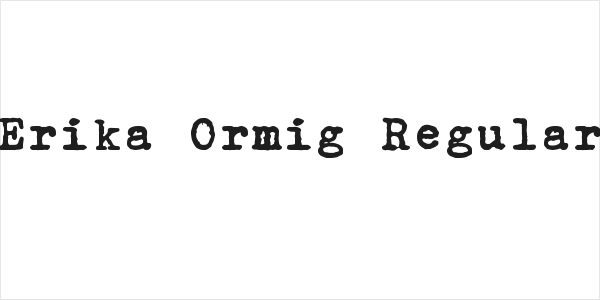 Erika Ormig Regular Logo