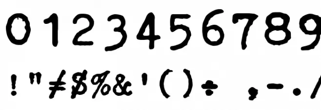 Erika Ormig Font OTHER CHARS