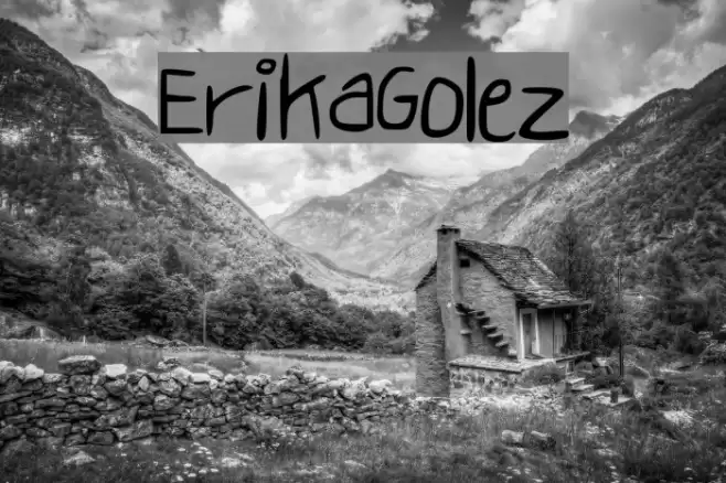 ErikaGolez Font examples