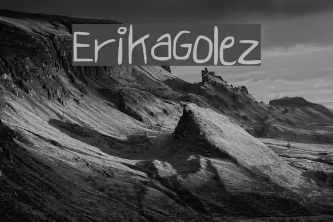 ErikaGolez Font examples