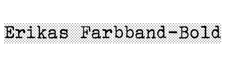 Erikas Farbband-Bold  नि: शुल्क फ़ॉन्ट्स डाउनलोड