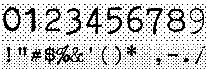 Erikas Farbband-Bold Font OTHER CHARS