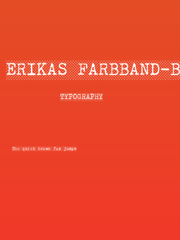 Erikas Farbband-Bold Poster