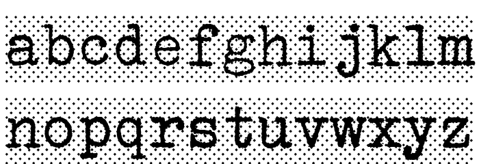 Erikas Farbband-Bold Font LOWERCASE