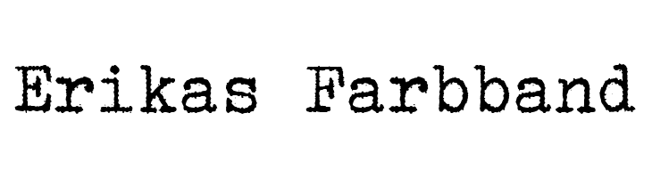 Erikas Farbband  Frei Schriftart Herunterladen