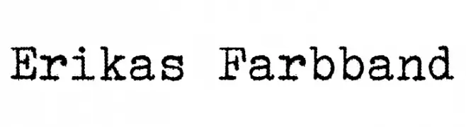 Erikas Farbband  नि: शुल्क फ़ॉन्ट्स डाउनलोड