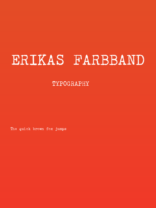 Erikas Farbband Poster