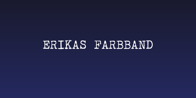 Erikas Farbband Social Header