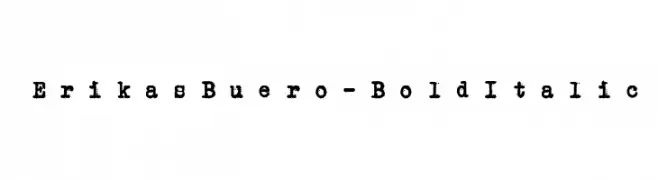 ErikasBuero-BoldItalic  Descarca Fonturi Gratis