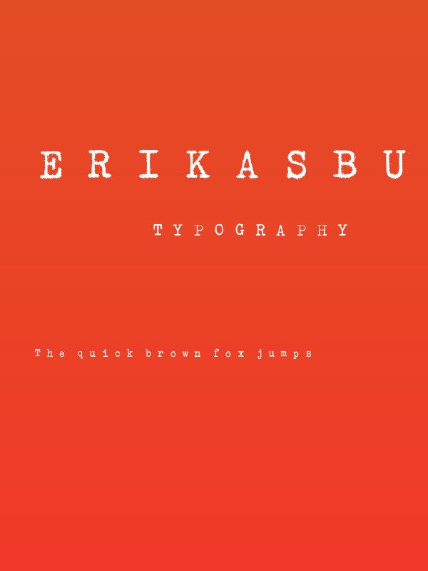ErikasBuero-Italic Poster