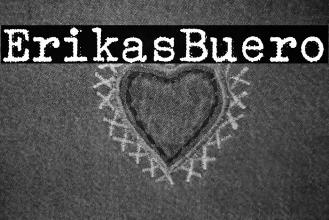 ErikasBuero Font examples