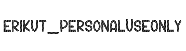 Erikut_PersonalUseOnly フォント